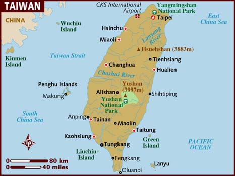 Map of Taiwan, from Lonely